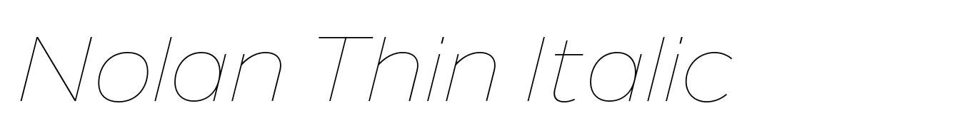 Nolan Thin Italic